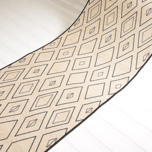 Diamond løber beige