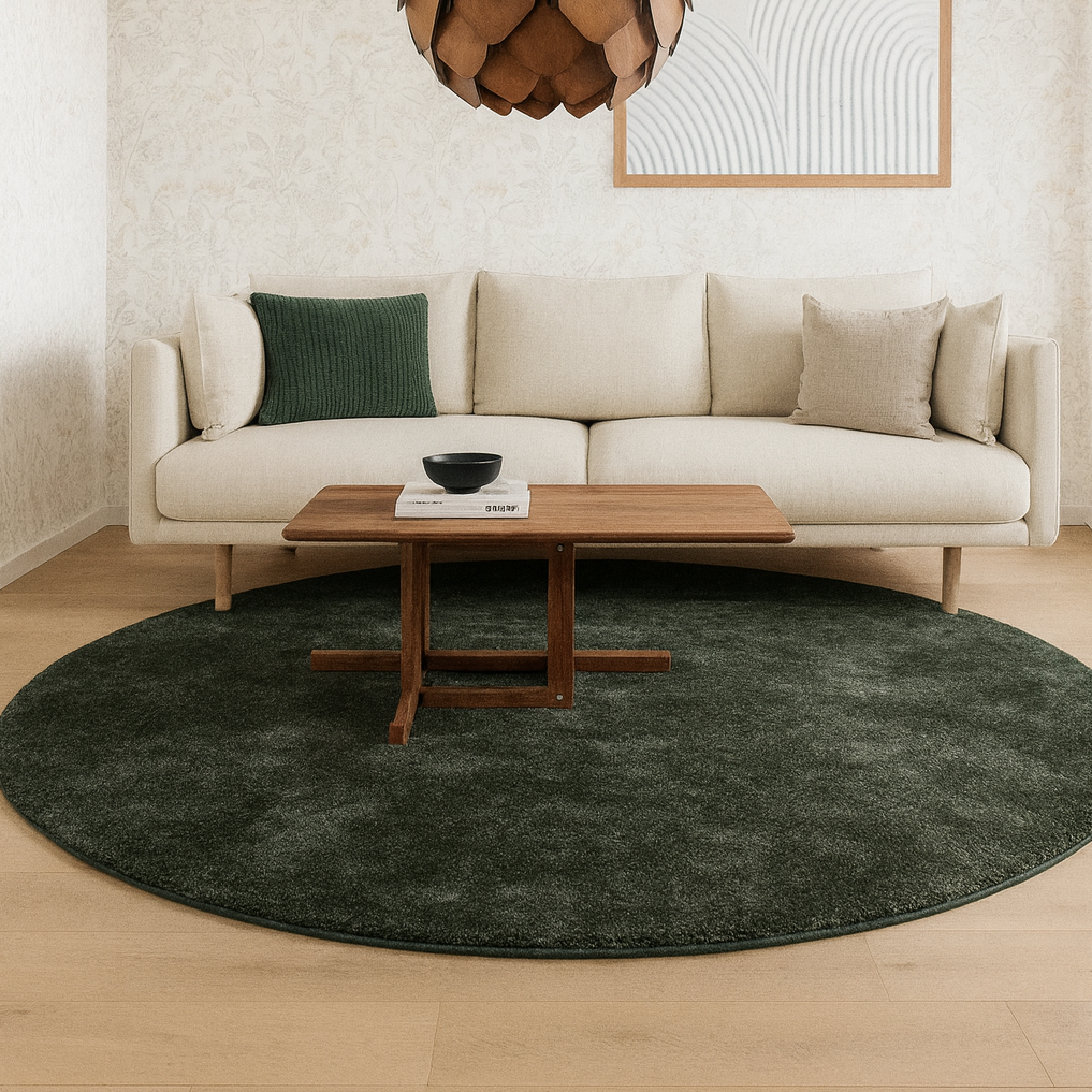 Rund sisalmatta måttbeställd