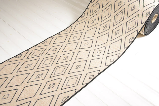 Diamond løber beige